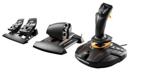 Thrustmaster T-16000M FCS Flight Pack USB Botkormány, Gázkar és Pedál Black