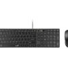 Genius SlimStar C126 Wired keyboard + mouse Black HU