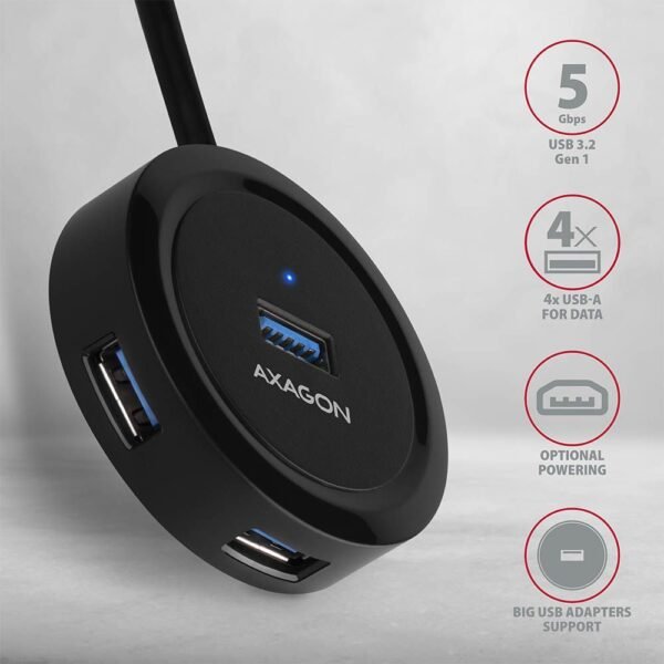 axagon-hue-p1a-usb3.2-hub-4-port-black_2 AXAGON HUE-P1A USB3.2 Hub 4-port black
