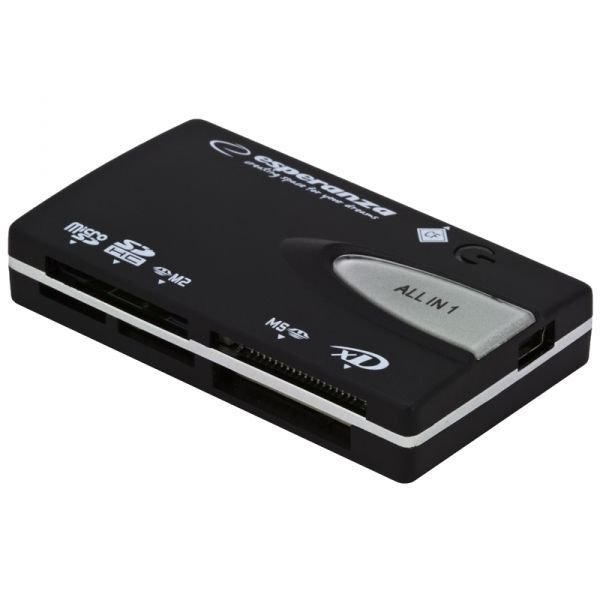 esperanza-ea129-all-in-one-usb-card-reader_1 Esperanza EA129 All-In-One USB Card Reader Black