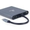 Gembird A-CM-COMBO6-01 USB Type-C 6-in-1 Multi-Port Adapter Space Grey