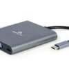 Gembird A-CM-COMBO6-01 USB Type-C 6-in-1 Multi-Port Adapter Space Grey