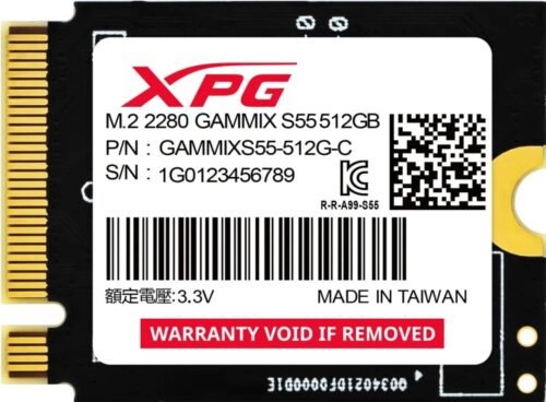 A-Data 512GB M.2 2230 NVMe Gammix S55