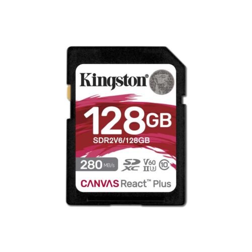 kingston-128gb-sdxc-canvas-react-plus-class-10-uhs-ii-u3-v60_1 Kingston 128GB SDXC Canvas React Plus Class 10 UHS-II U3 V60