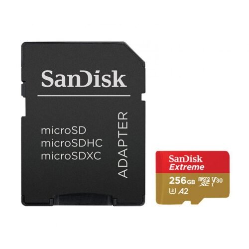 sandisk-256gb-microsdxc-class-10-u3-v30-a2_1 Sandisk 256GB microSDXC Class 10 U3 V30 A2 Extreme + adapterrel