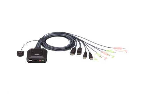 aten-cs22dp-2-port-usb-displayport-cable-kvm-switch-with-remote-port-selector_1 ATEN CS22DP 2-Port USB DisplayPort Cable KVM Switch with Remote Port Selector