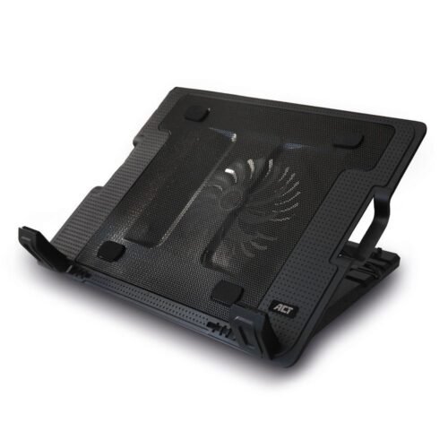 act-ac8110-17-laptop-cooling-stand-with-2-port-hub-black_1 ACT AC8110 Laptop hűtőállvány 17"-ig állítható magasság (5 pozícióban) 2 portos hub