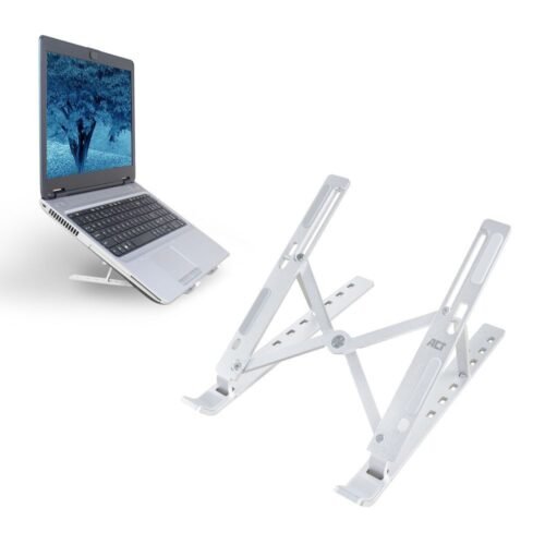 act-ac8120-foldable-laptop-stand-aluminium-7-positions-height-adjustable_1 ACT AC8120 Összecsukható laptop állvány alumínium 6 pozícióban állítható magasságú